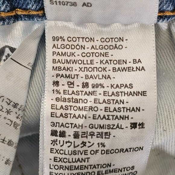 Levi's 527 Slim Bootcut Jeans Mens Tag 34x36 Act 33x33 Light Wash Stretch Denim - Picture 5 of 12